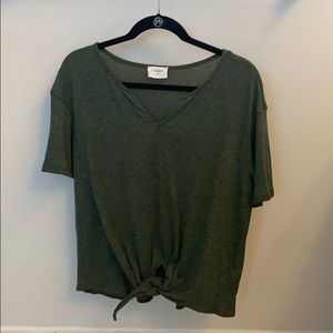 Cotton Army Green Top